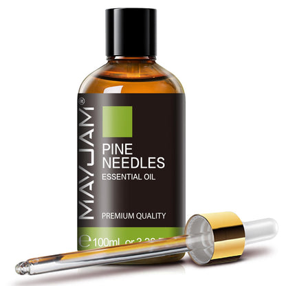 MAYJAM Pine Needles Essential Oil - Huge 3.38 Fl.oz - Premium Grade for Home Diffusers, Skin Care, Soap & Candle Making