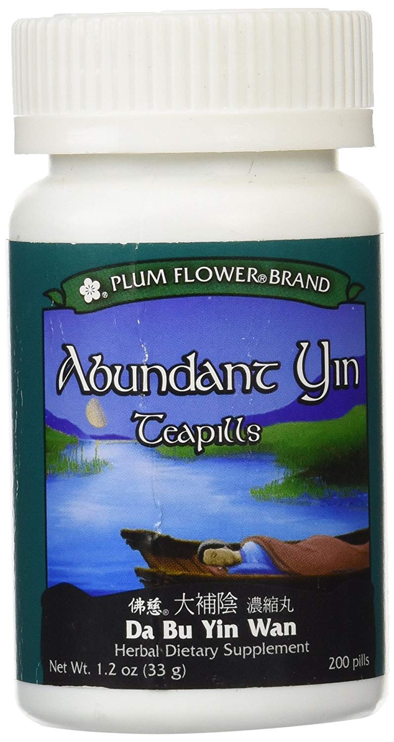 Mayway Abundant Yin Teapills Da Bu Yin Wan 200 Pills per Bottle – Plum Flower (3-Pack)