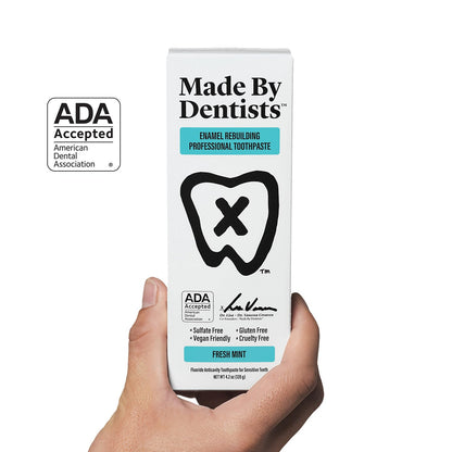 Made by Dentists Enamel Rebuilding Toothpaste - 2 Pack | ADA Approved Nano Hydroxyapatite