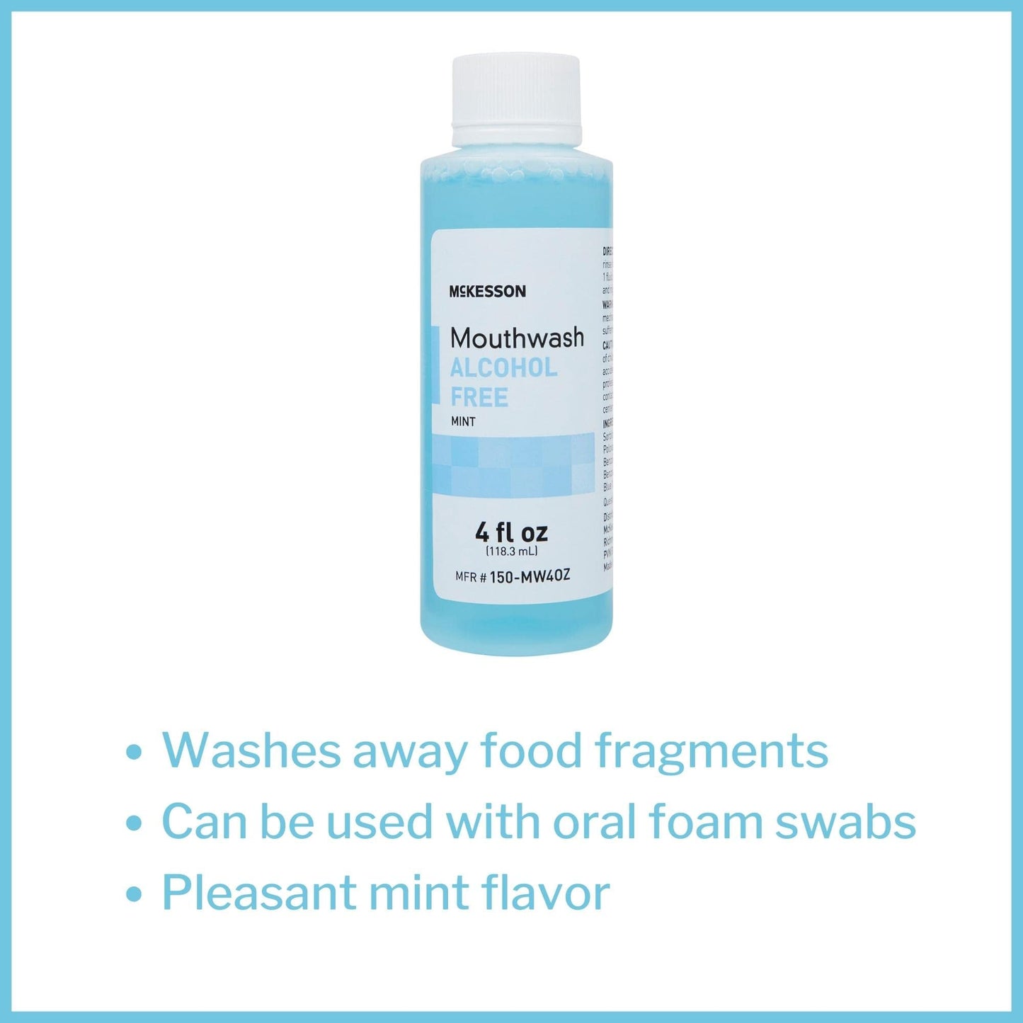 McKesson Mouthwash – Alcohol-Free Mint, 4 oz, 1 Count