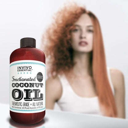 Fractionated Coconut Oil 16oz - Premium Therapeutic Grade Carrier Oil for Aromatherapy & Massage with Pump
