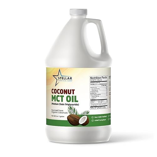 MCT Oil (1 Gallon) – Fractionated Coconut Oil for Brain & Body Fuel | Stellar Chemical Corp