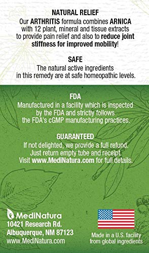 MediNatura T-Relief Extra Strength Arthritis Pain Reliever | Arnica +12 Natural Medicines