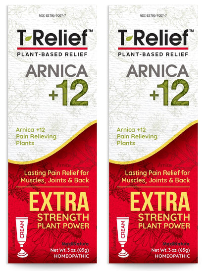 MediNatura T-Relief Extra Strength Arnica Cream | 3 oz (2 Pack)