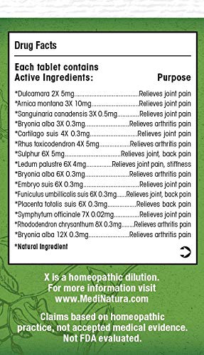MediNatura T-Relief Extra Strength Arthritis Pain Reliever | Arnica +12 Natural Medicines