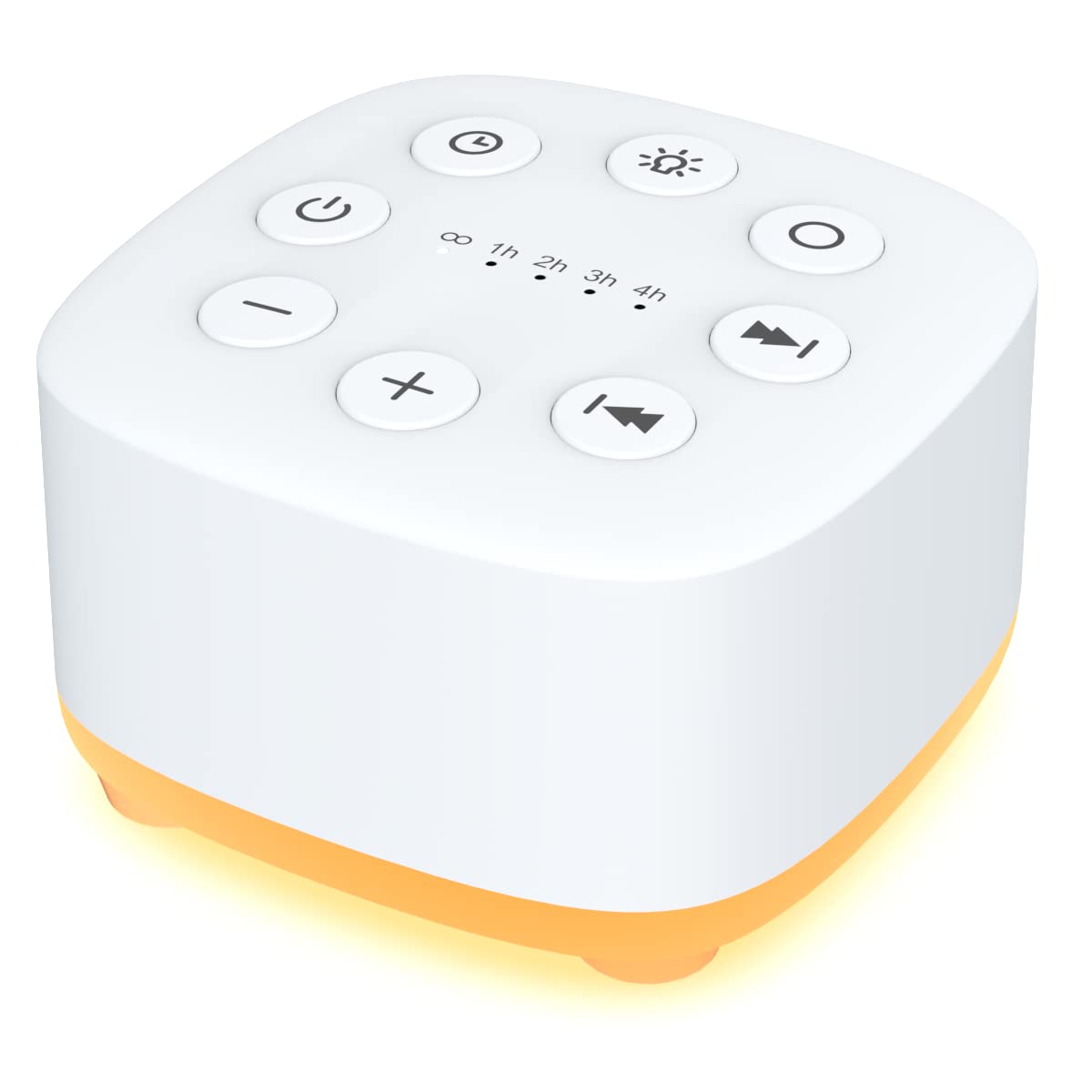 Meditation White Noise Sound Machine – 30 Sounds, 32 Volume Levels, 12 Night Light, Portable