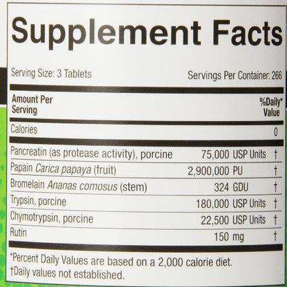 Medizym Systemic Enzyme 800 Tablets – Immune & Inflammation Support