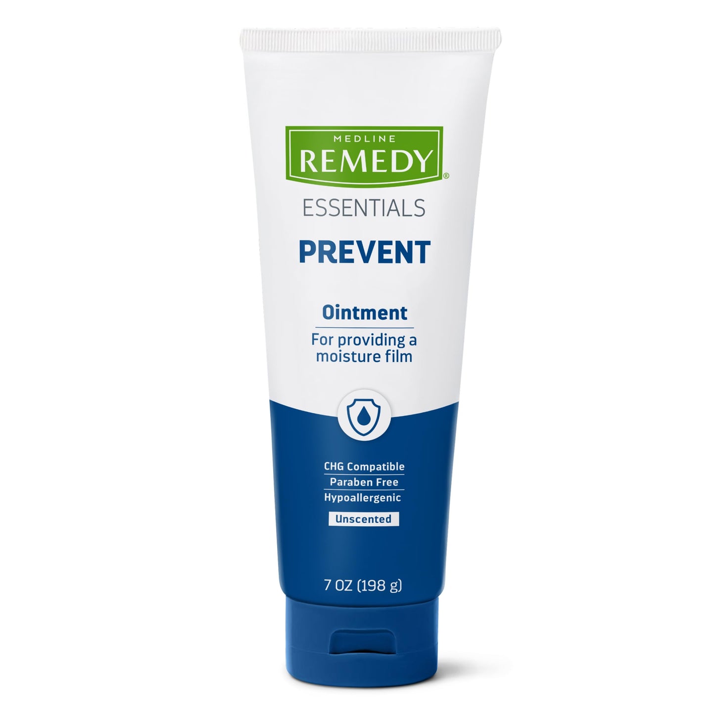 Medline Remedy Essentials Ointment - Unscented, Hypoallergenic Incontinence Skin Care (7 oz Tube, 12 Count)