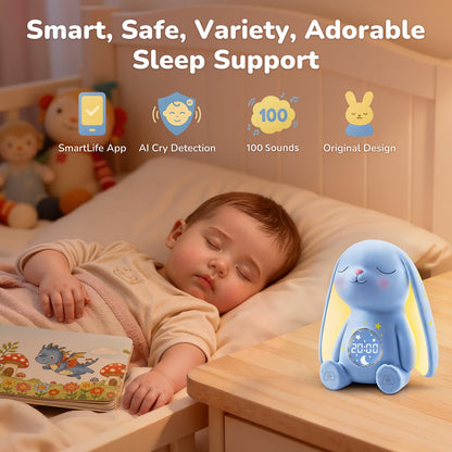 Mewaii White Noise Machine for Baby | 2025 Mom's Choice Awards Edition, 100 Sounds, Cry Detection, App Control, Night Light