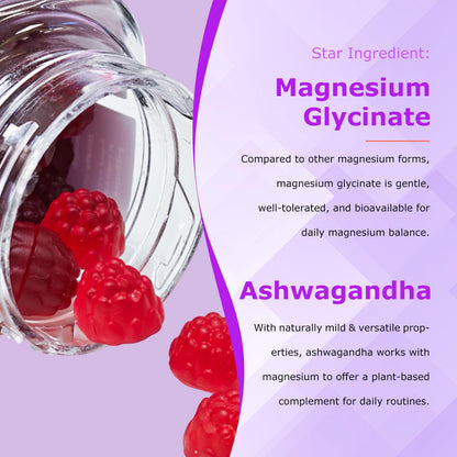 Mega16-in-1 Magnesium Glycinate Sleep Gummies for Women | High-Absorption Formula
