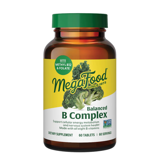 MegaFood Balanced B Complex – 60 Vegan Tablets