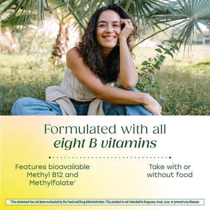 MegaFood Balanced B Complex – Vegan B Vitamins for Energy & Nervous System Support | 90 Tablets