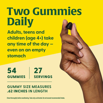 MegaFood Elderberry Immune Support Gummies - Vegan, Zinc, Organic (2-Pack)
