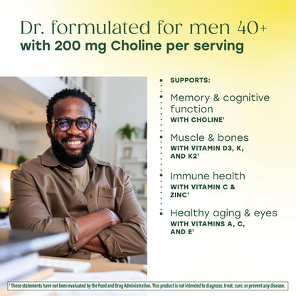 MegaFood Men's 40+ Advanced Multivitamin – Dr-Formulated, Real Food, Vegetarian (120 Tabs)