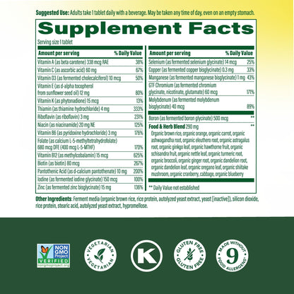 MegaFood Multivitamin for Men 40+ — One Daily, 90 Vegetarian Tablets