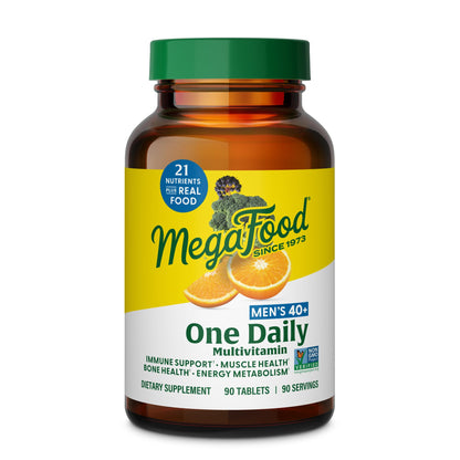 MegaFood Multivitamin for Men 40+ — One Daily, 90 Vegetarian Tablets