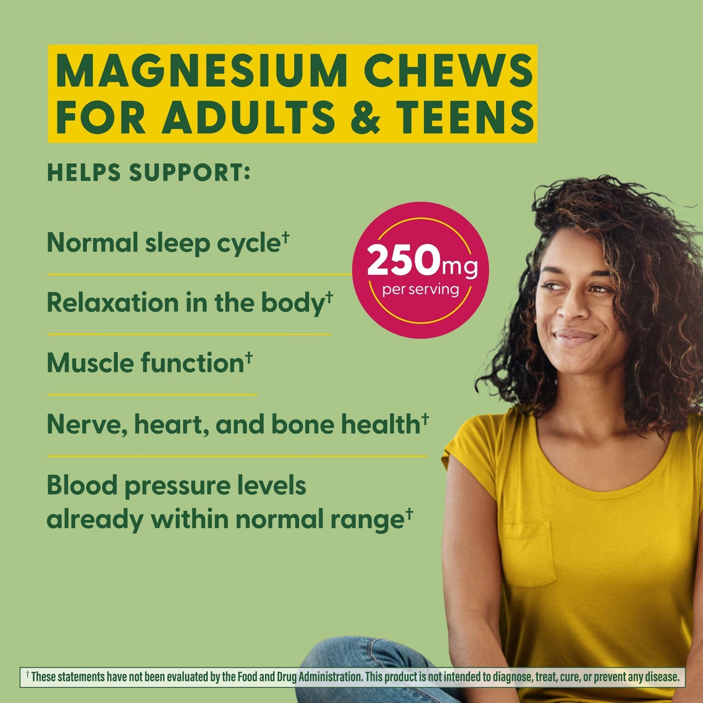MegaFood Relax + Calm Magnesium Soft Chews – Strawberry, Citrate & Malate, 30 Chews