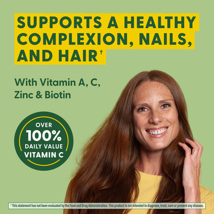 MegaFood Skin, Nails & Hair 2 – Vegan Hair, Skin & Nails Vitamins for Women & Men | 90 Tabs