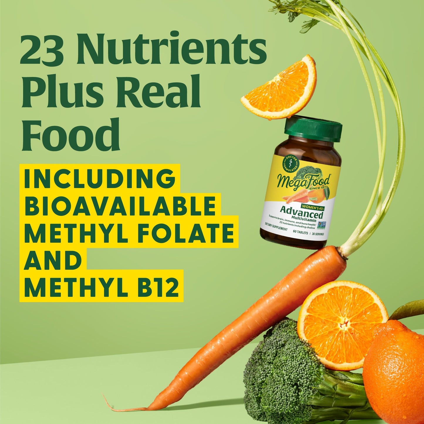 MegaFood Women's 40+ Advanced Multivitamin - Dr Formulated, Vegetarian, 60 Tabs