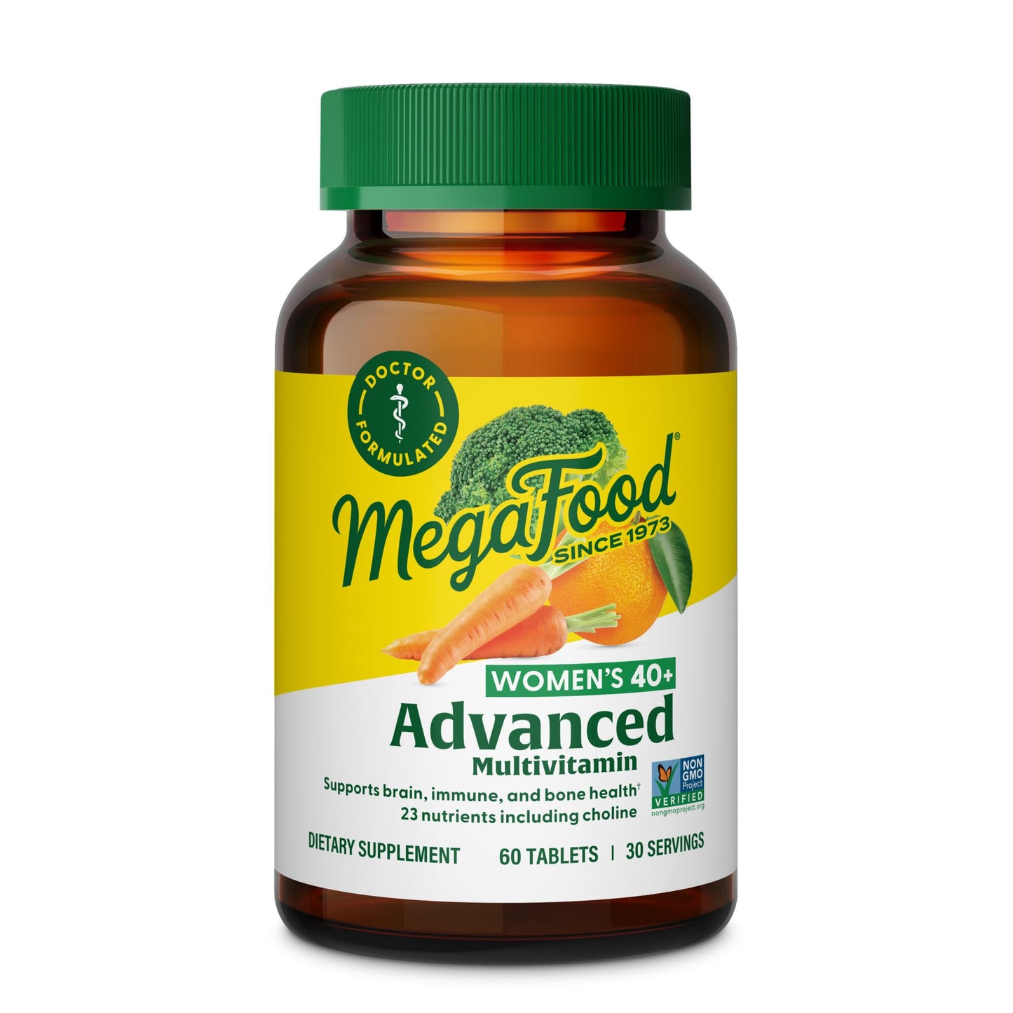 MegaFood Women's 40+ Advanced Multivitamin - Dr Formulated, Vegetarian, 60 Tabs