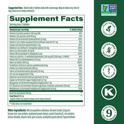 MegaFood Women's 55+ Advanced Multivitamin – Doctor-Formulated, Vegetarian