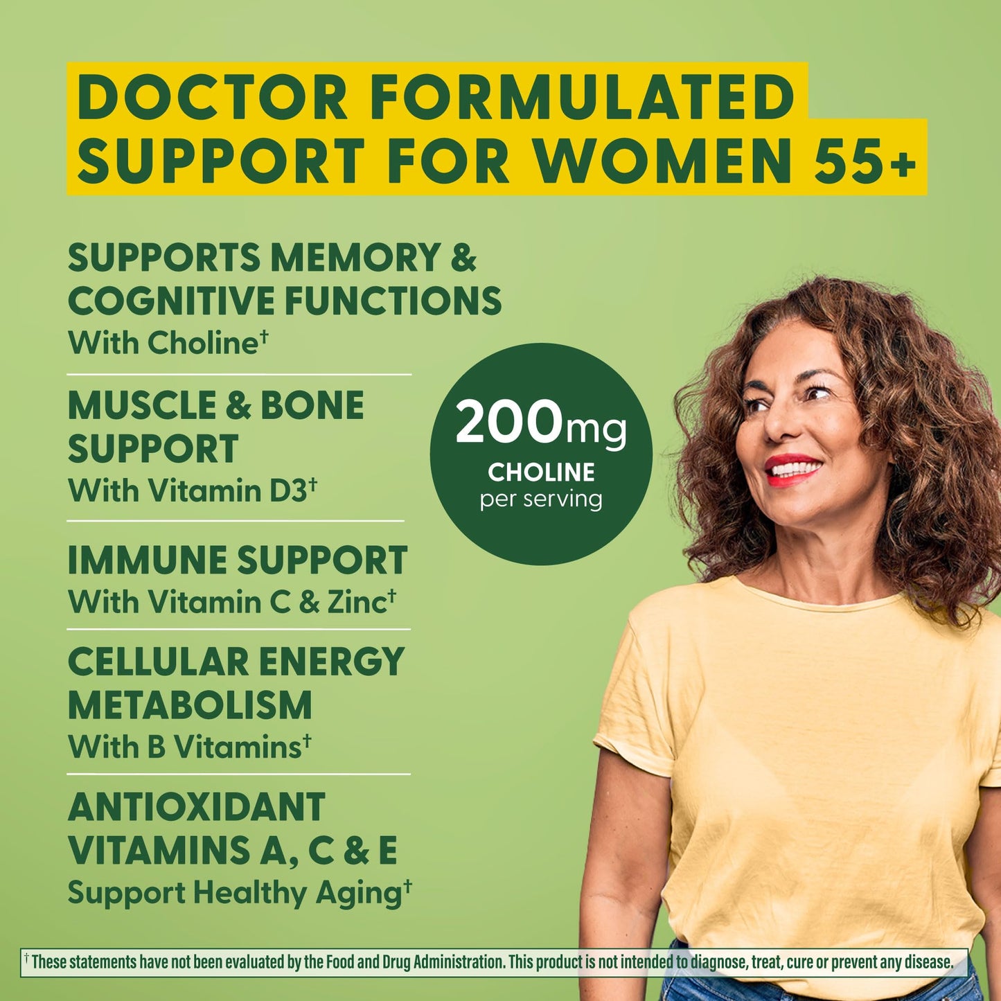 MegaFood Women's 55+ Advanced Multivitamin – Doctor-Formulated, Vegetarian