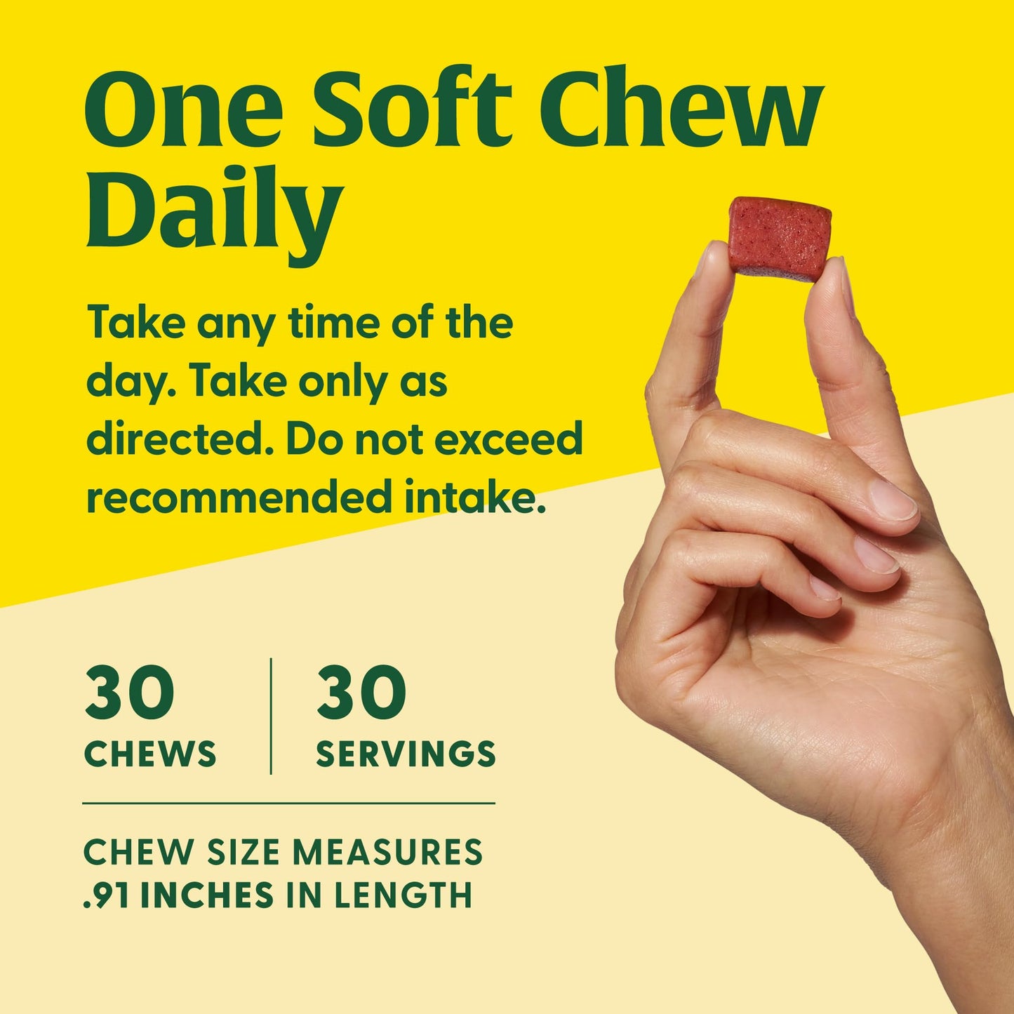 MegaFood Women's One Daily Multivitamin Soft Chews – Mixed Berry, 30 Chews, Non-GMO, Vegetarian