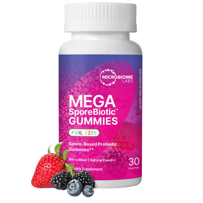 MegaSporeBiotic Kids Probiotic Gummies – Spore-Based Bacillus for Gut Health