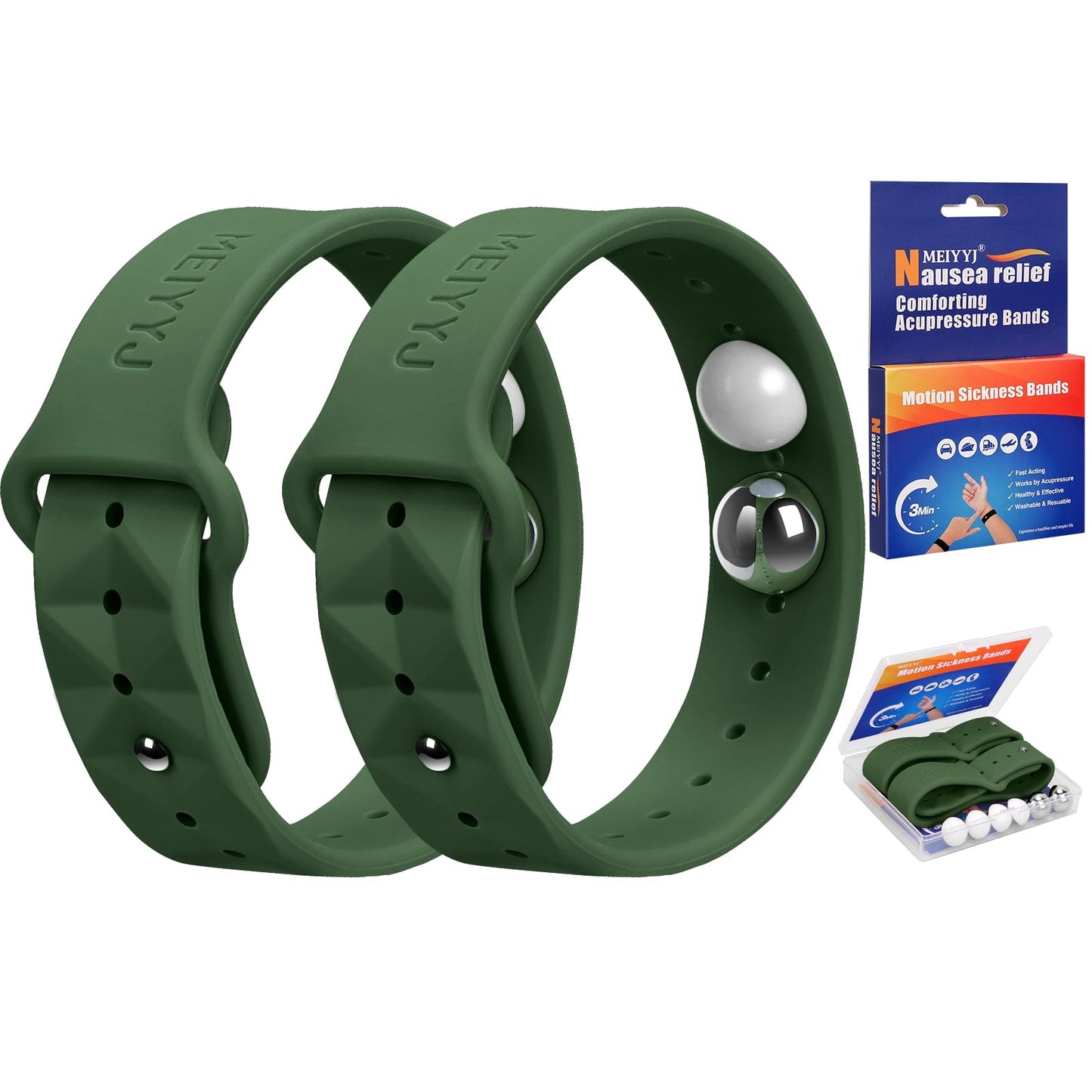 MEIYYJ Morning Sickness Relief Wristbands – Motion Sickness & Nausea Relief for Travel