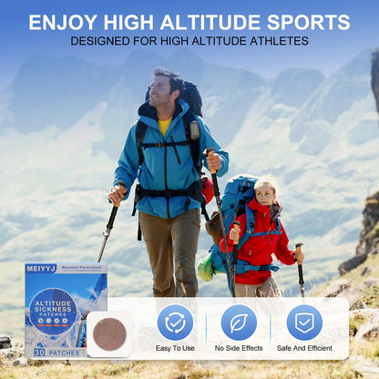 MEIYYJ Altitude Sickness Prevention Patches – 50-Pack for High-Altitude Comfort