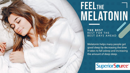Superior Source Melatonin 3 mg for Adults - Sleep Support with Chamomile