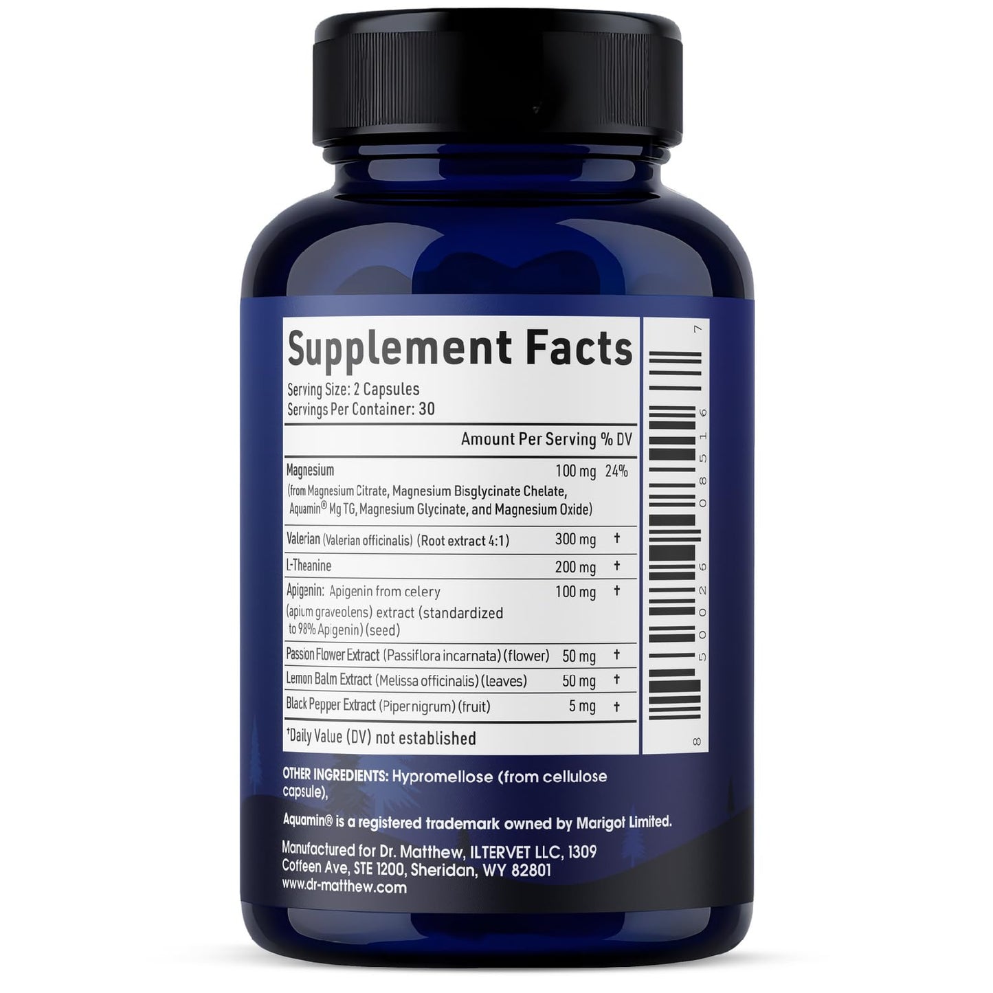 Apigenin Sleep Supplement - Melatonin-Free, Plant-Based Nighttime Support