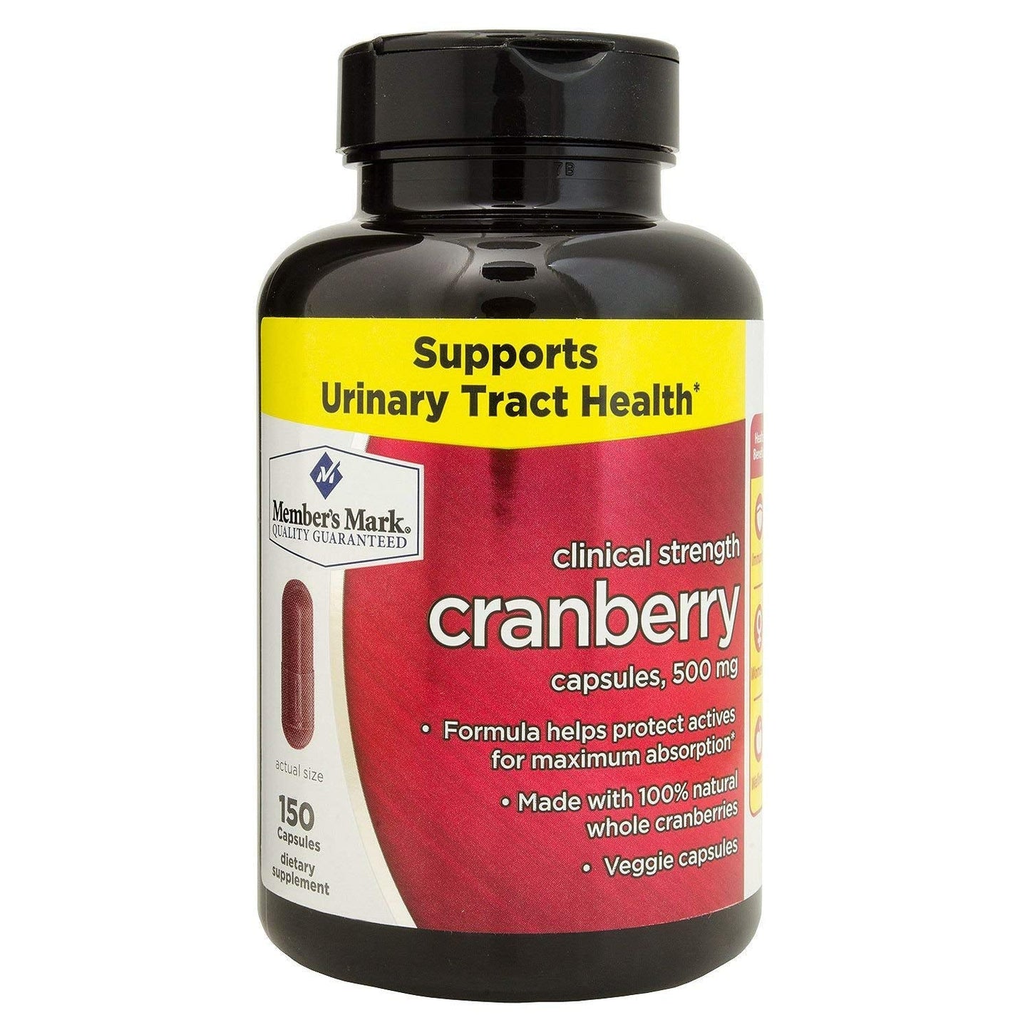Members Mark Clinical Strength Cranberry 500mg - Clinically Supported Urinary Tract Health
