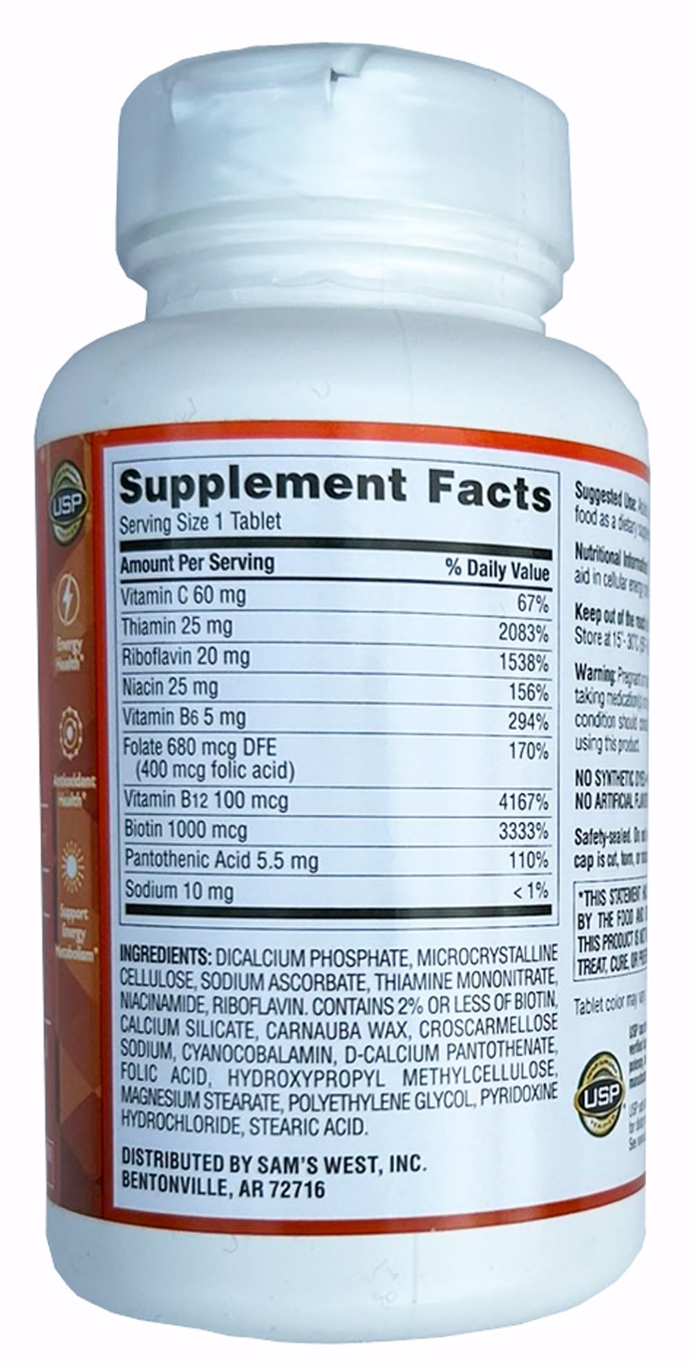 Members Mark Super B-Complex Dietary Supplement (300 Count) | 1000 mcg Biotin