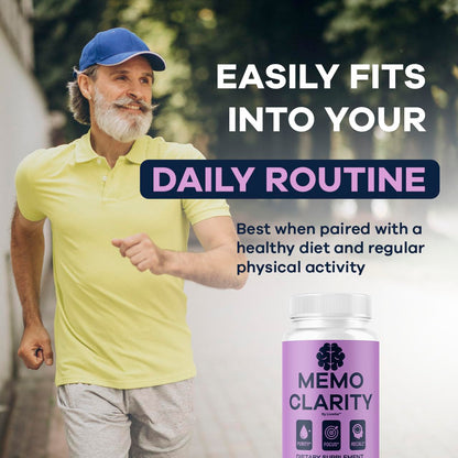 (3 Pack) Memo Clarity Capsules - Advanced Natural Supplement, 180 Capsules