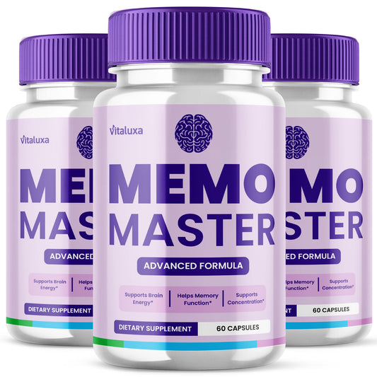 (3 Pack) Memo Master Capsules – Memo Mastery Memory Pills for Focus & Clarity (180 Count)