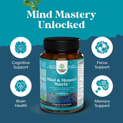 Nootropic Brain Supplement for Memory & Focus – Mental Clarity