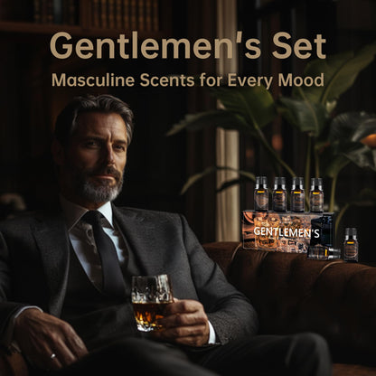Men Essential Oils Set – 6 Premium Fragrance Oils for Diffusers, Candles & Aromatherapy | Gift Set for Men