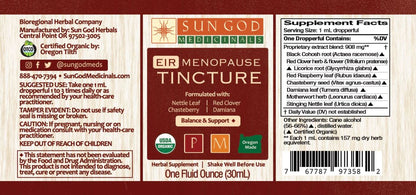 MENOPAUSE Organic Herbal Tincture - System Support & Hormonal Balance