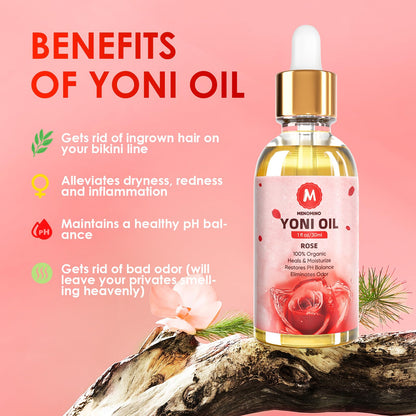 MENOMINO Rose Yoni Oil 2-Pack — Organic Feminine Oil, pH Balanced