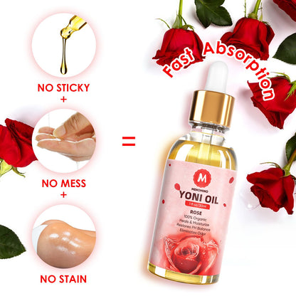 MENOMINO Rose Yoni Oil 2-Pack — Organic Feminine Oil, pH Balanced