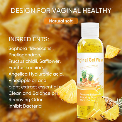 MENOMINO Pineapple Yoni Wash Set – pH-Balanced Feminine Wash, Yoni Bar & Yoni Oil
