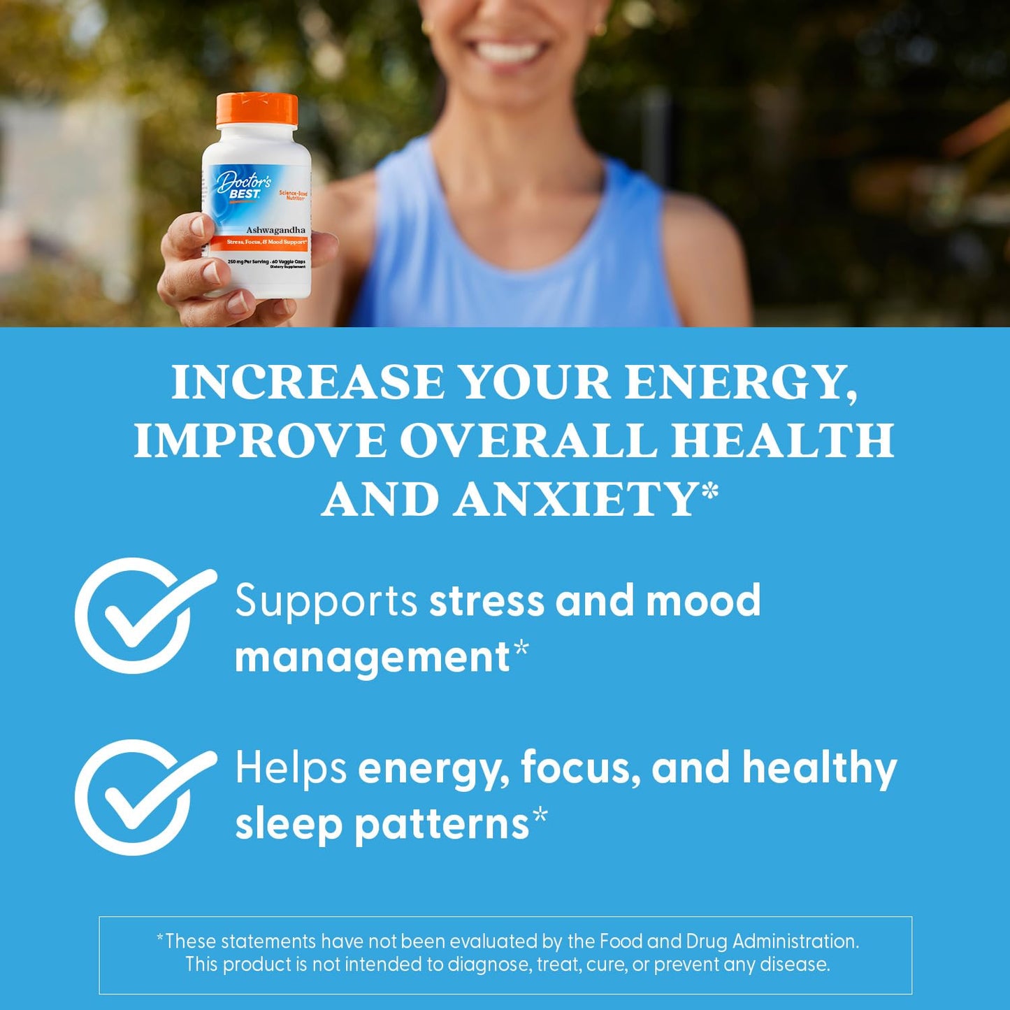 Doctor's Best Ashwagandha with Sensoril – 125mg, 60 Count
