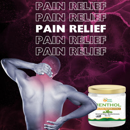 Herbs Botanica Menthol Crystals – 4 oz USP Food Grade, Mentha Arvensis
