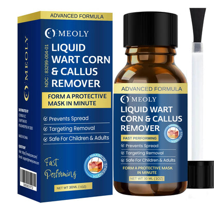 MEOLY Fast-Acting Wart Remover Freeze Off – Plantar Warts, Corns & Calluses, 30 ml