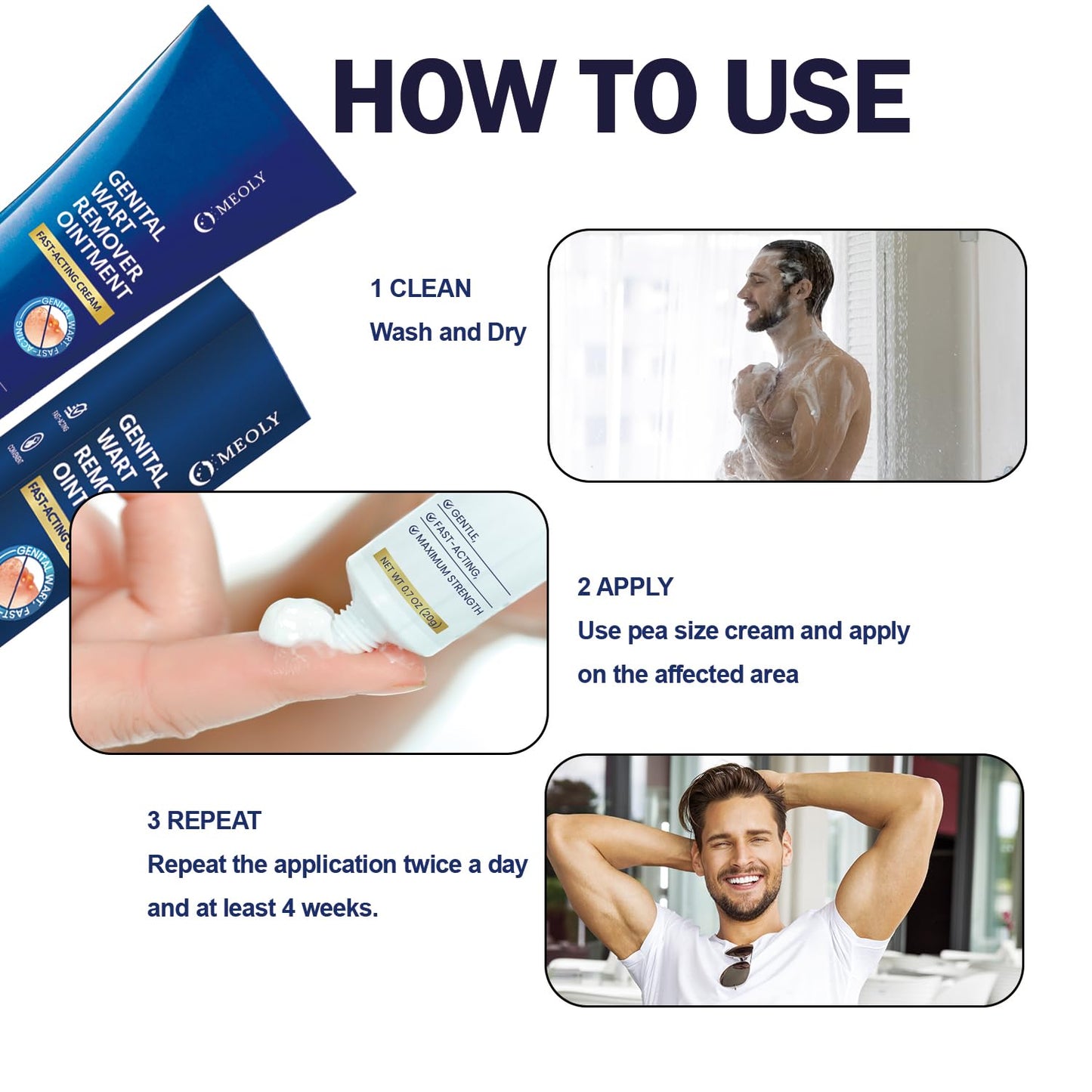 MEOLY Genital Wart Remover Cream: Fast-Acting Salicylic Acid Ointment