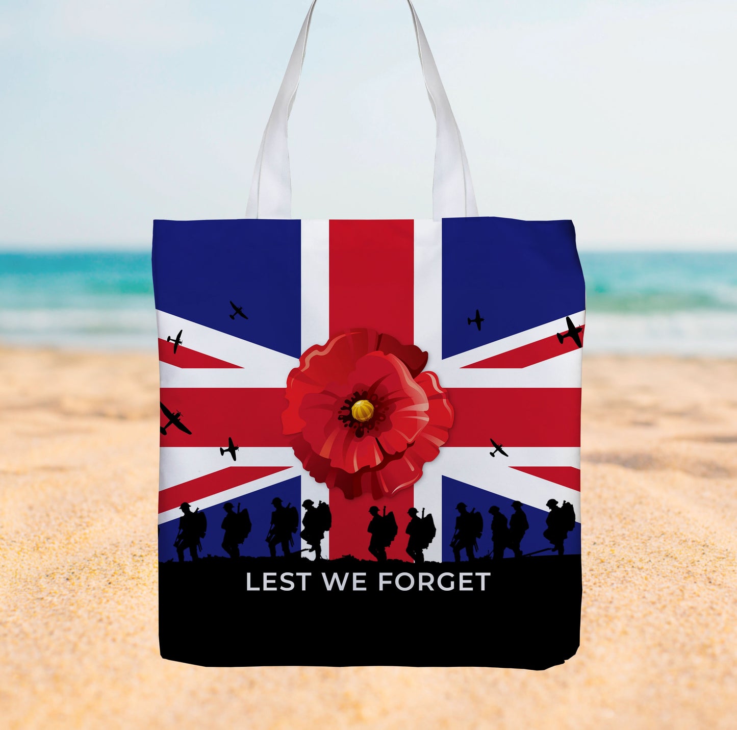 Remembrance Day Lest we Forget - Canvas Tote bag