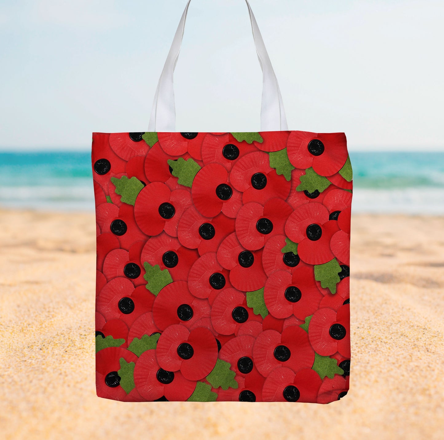 Remembrance Day Poppies - Canvas Tote bag