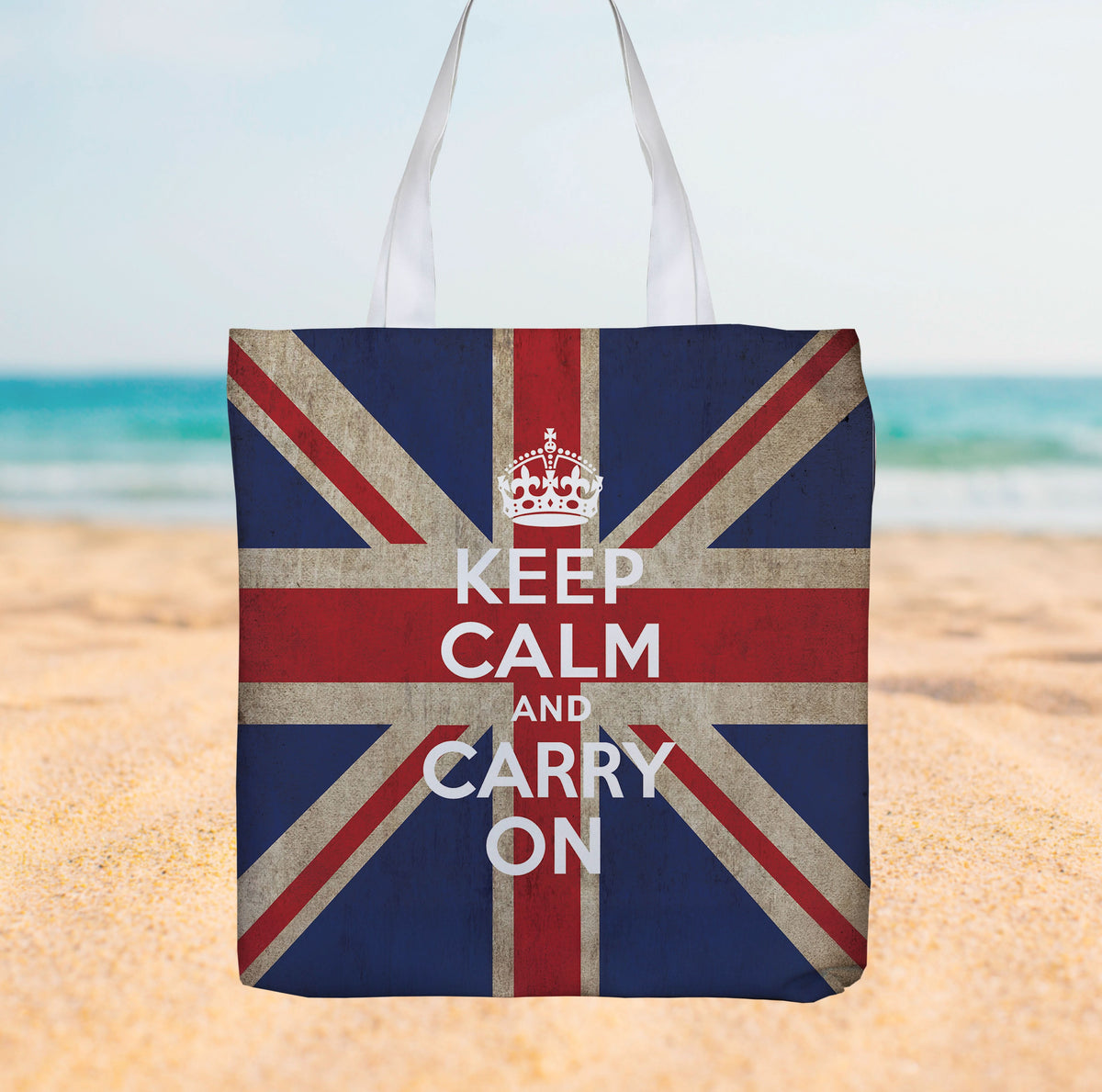Keep Calm and Carry on - Canvas Tote bag