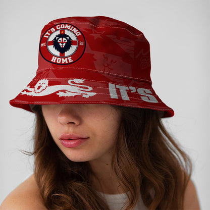 England - It's Coming Home - Red - WC26 - Bucket Hat